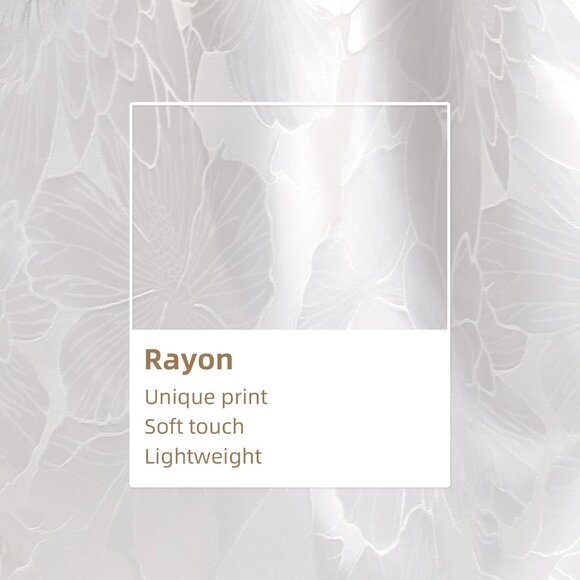 Women’s Large Capacity Rayon Hobo Bag with Inner Pockets in Snowflake Color - Picture 5 of 6